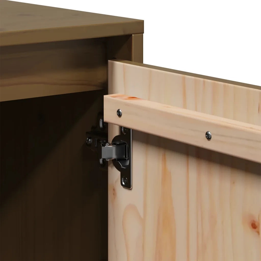 Mobile TV Miele 74x35x44 cm in Legno Massello di Pino