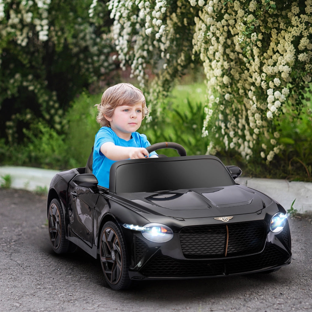 Auto elettrica per bambini Bentley Bacalar nero ¨C zephmum ¨C 12V 2 motori telecomando 3-5 anni