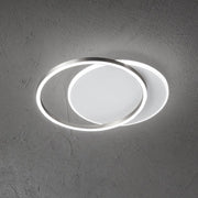 Plafoniera LED Serie 8195 in Metallo e Alluminio Colore Grigio Titanio 60W, 4800lm, Dimmerabile, Design Moderno ed Elegante per Interni - Perenz