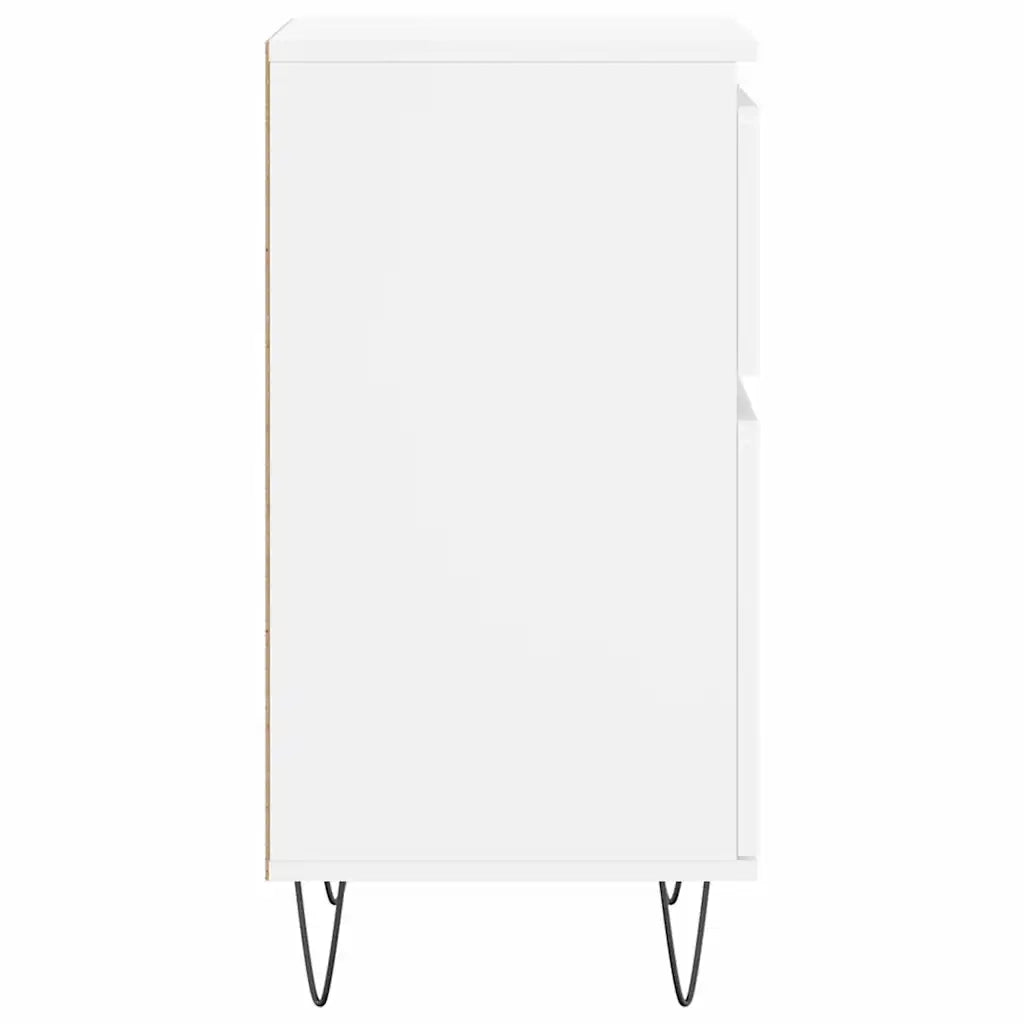 Credenze 2 pz Bianche 40x35x70 cm in Legno Multistrato 831149