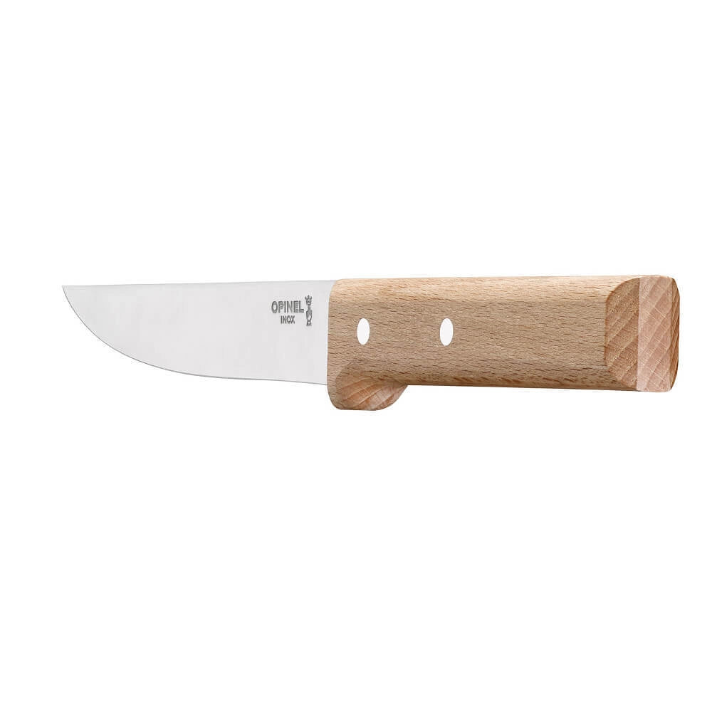 OPINEL 1820 Serie Paralle'le Coltello da Cucina Lama 16 cm Acciaio Inox X50CrMoV15 Manico in Faggio colore Legno