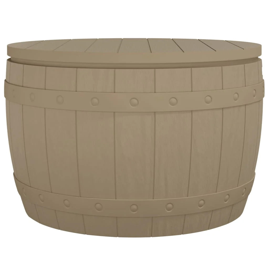 Cassetta portaoggetti per mobili da giardino 3 in 1 in polipropilene marrone chiaro 02_0013028
