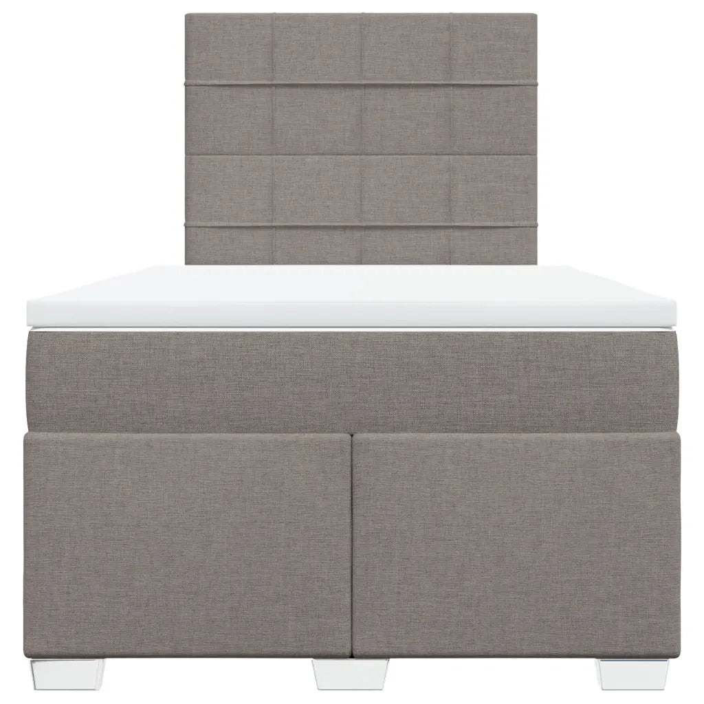 Giroletto a Molle con Materasso Tortora 120x190 cm in Tessuto