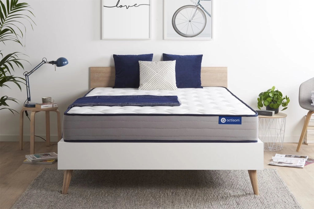 Materasso matrimoniale Actilatex form 180x220cm - Spessore : 22cm - Lattice e memory foam - Rigido
