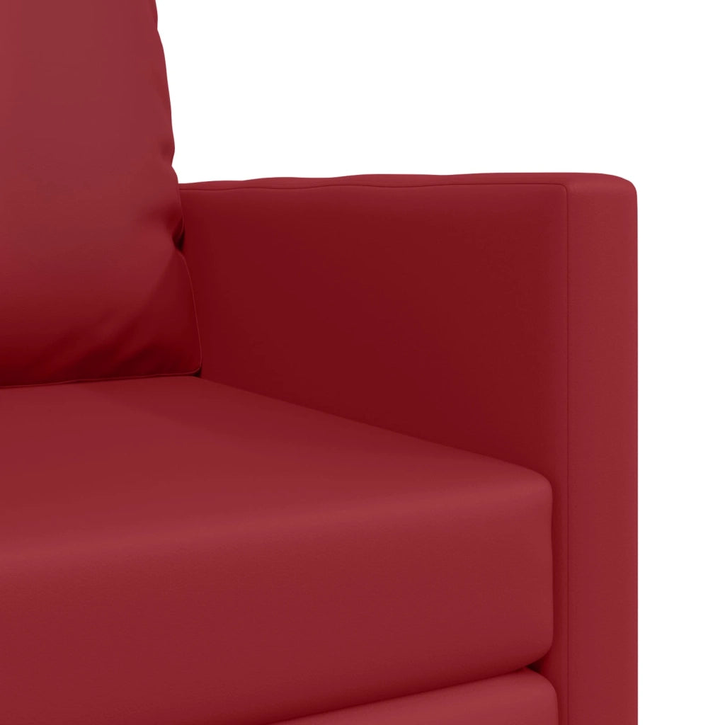 Divano letto 60cm Rosso Vino Pelle Artificiale 4106633