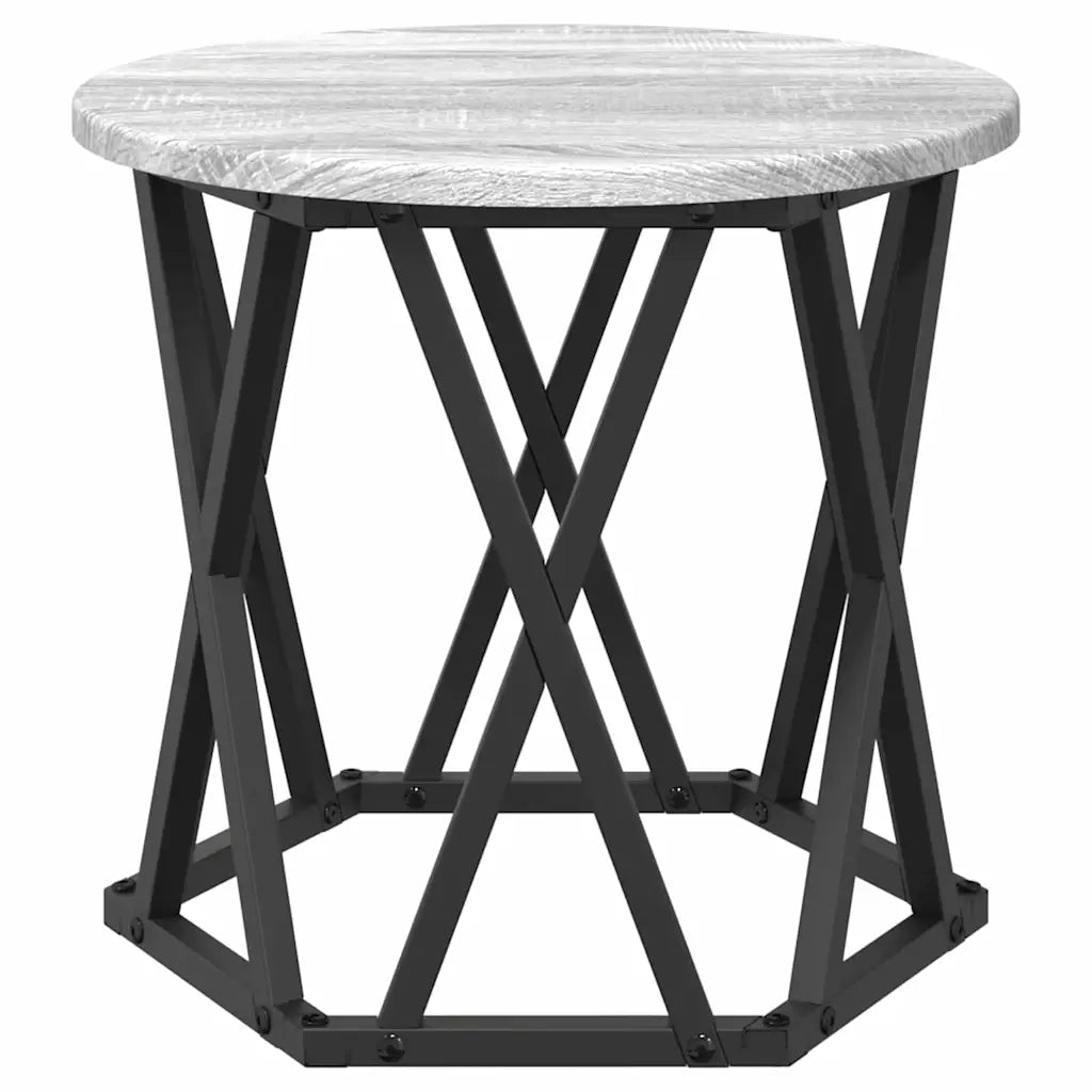 Tavolo Laterale Nesting 3 pcs Grigio Sonoma 868258