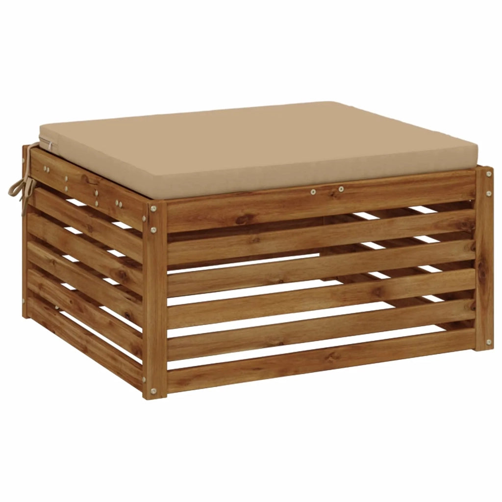 Cuscino per Sedia in Unico Pezzo SOEST 100% Poliestere Sabbia 944999