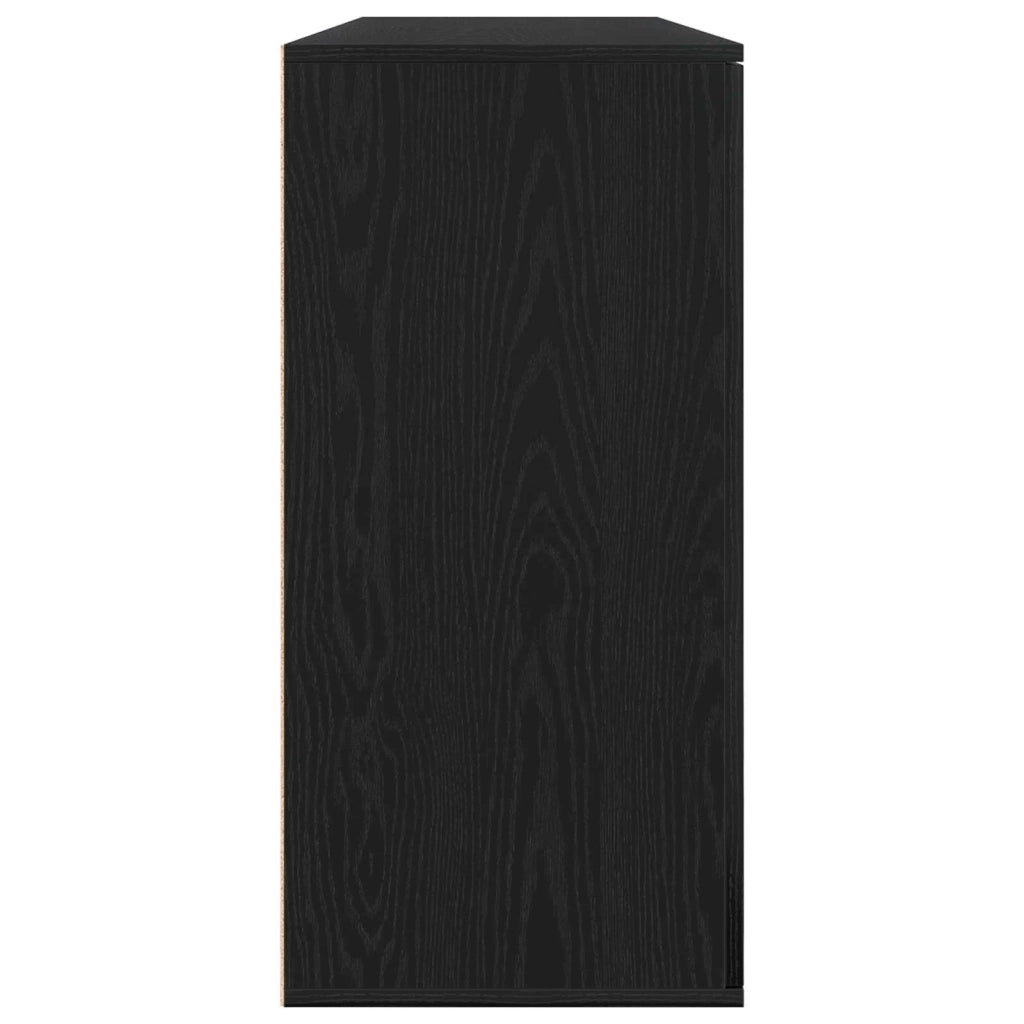 Credenza 2 pcs Rovere Nero 79 x 38 x 80 cm Legno multistrato 3334310