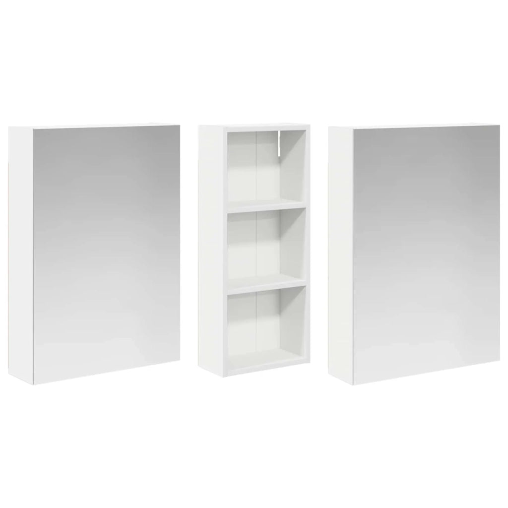 Set di Armadi da Bagno con lo scaffale 3 pcs 130 x 14,5 x 70 cm