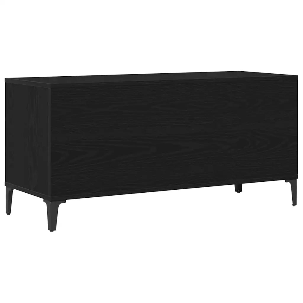 Mobile porta vinili Rovere Nero 100 x 38 x 48 cm CFW3493063