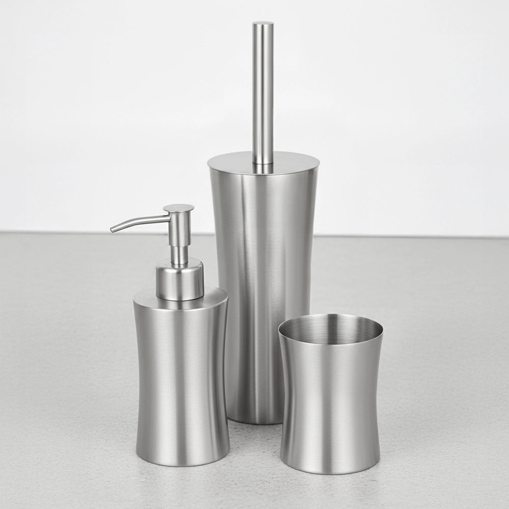 Dispenser sapone in acciaio inox satinato Lunar