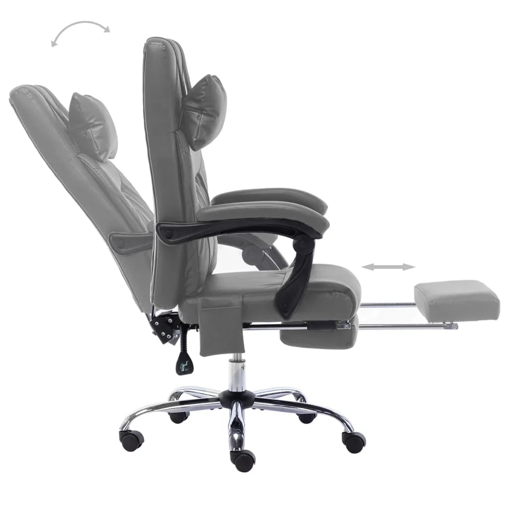Sedia poltrona sedia da ufficio sedia da computer sedia da studio sedia da massaggio similpelle antracite antracite 02_0024005
