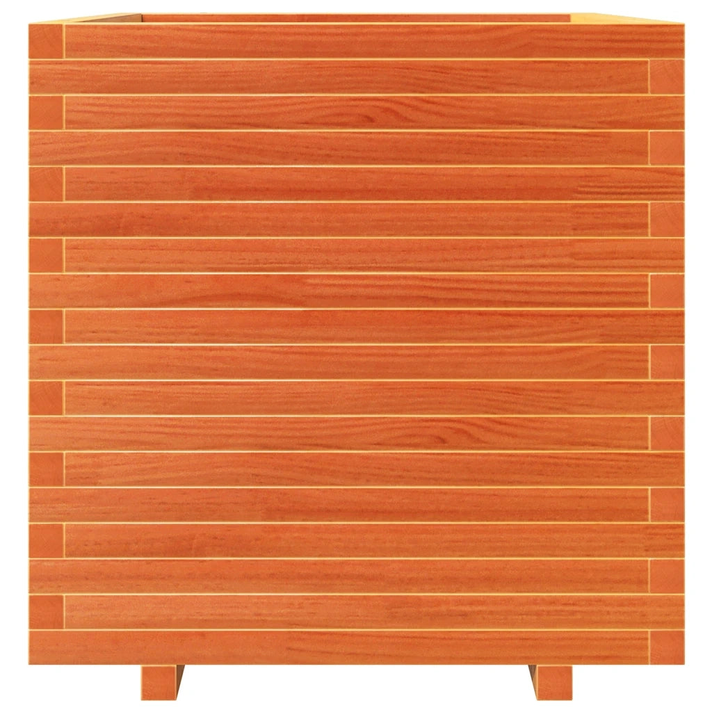 vidaXL Fioriera Giardino Marrone Cera 70x70x72,5cm Legno Massello Pino