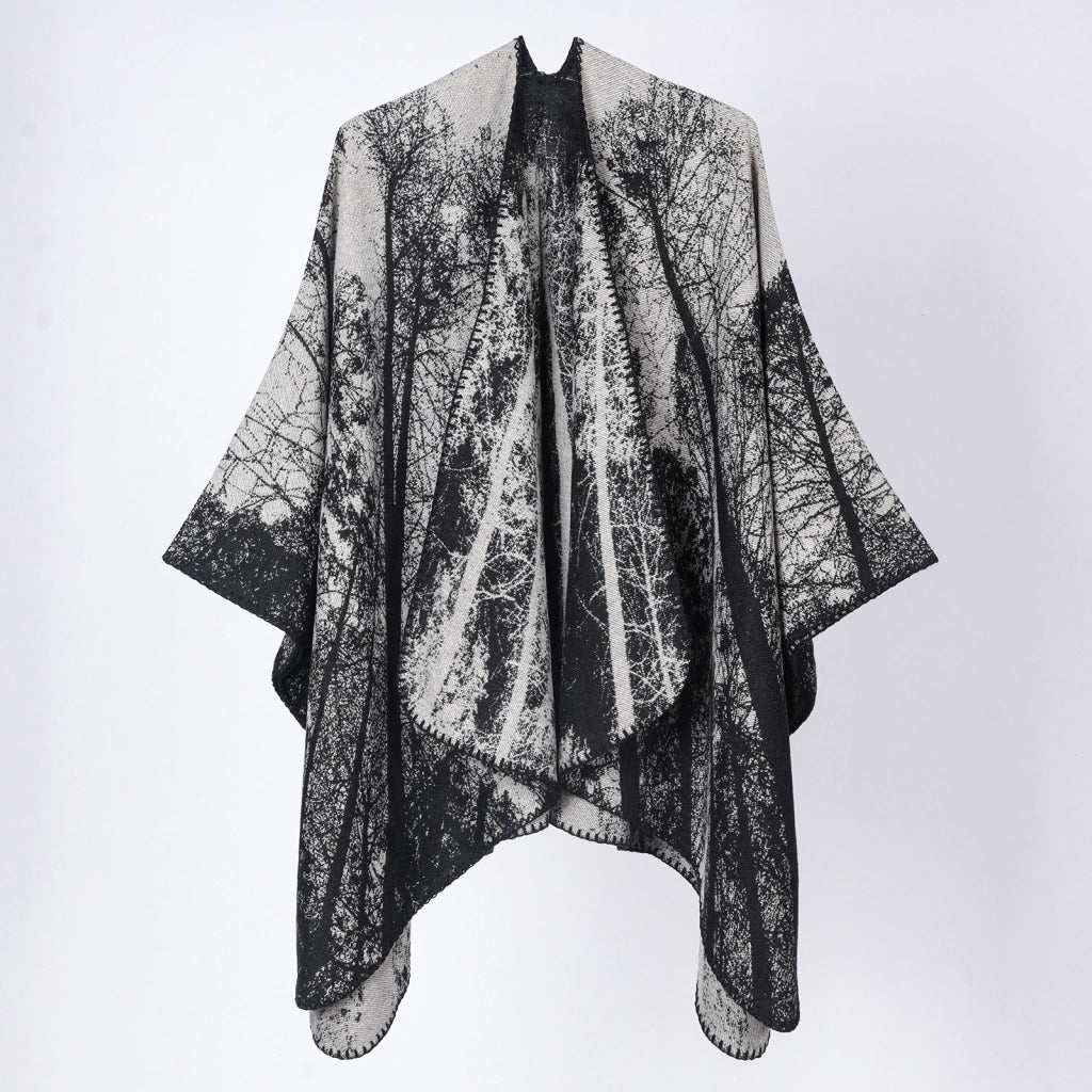 Nuovo scialle/scialle/scialle double-face in cashmere jacquard versatile, ideale per i viaggi.