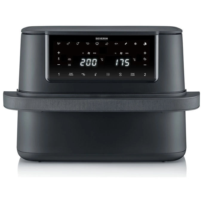 Severin, Friggitrice ad Aria Doppia, 9 L, 2600 W, Nero