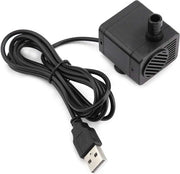 Pompa d'acqua ad alta efficienza per acquario, alimentata da USB, 5V, 1,5W, pompa a doppio effetto, micro, senza asse a sbalzo, ad alta resistenza.