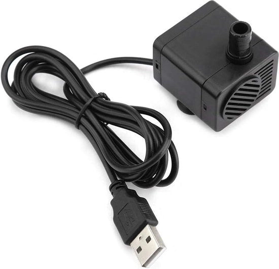 Pompa d'acqua ad alta efficienza per acquario, alimentata da USB, 5V, 1,5W, pompa a doppio effetto, micro, senza asse a sbalzo, ad alta resistenza.