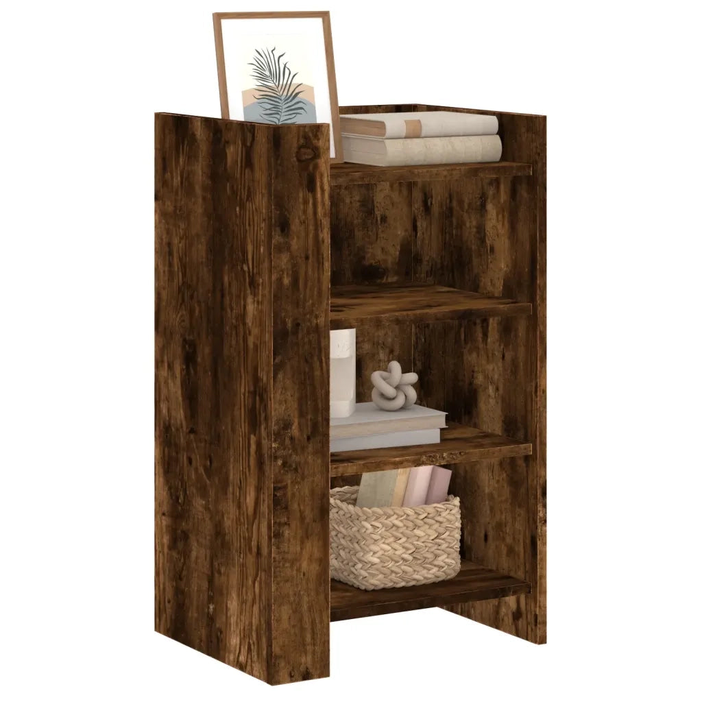 Credenza | Madia | Buffet da pranzo | Armadio da pranzo Rovere Fumo 45x35x75 cm in Legno Multistrato