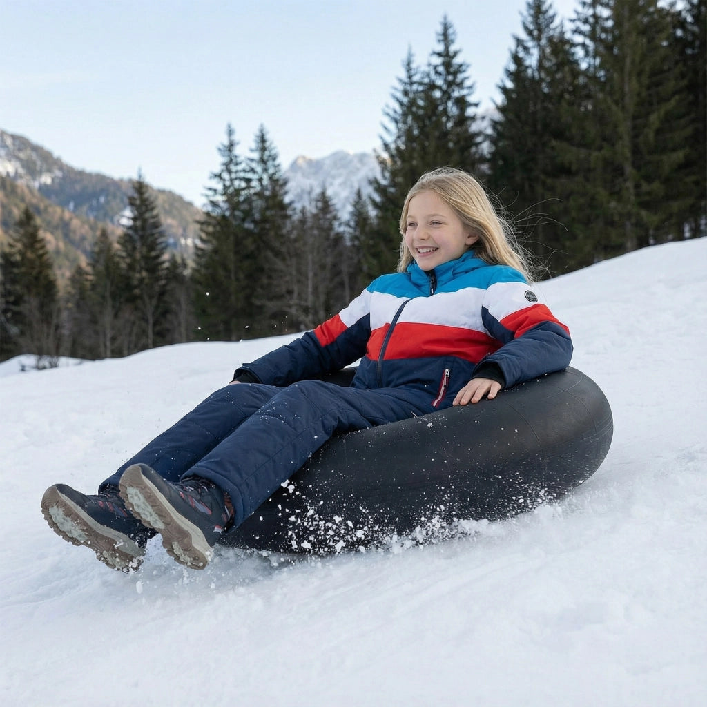 Camera d'aria resistente gomma slittino neve galleggiante fluviale valvola, Camera d'aria slittino invernale piscina tubo 93cm