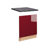 Pannello frontale Fame-Line Bordeaux lucido/Rovere dorato 60 cm, PL Antracite Vicco