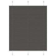 Tenda Plissettata Nera 110x150 cm Larghezza Tessuto 109,4 cm