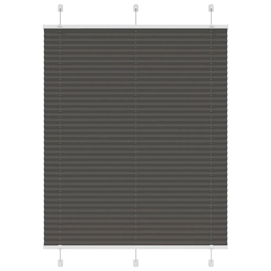 Tenda Plissettata Nera 110x150 cm Larghezza Tessuto 109,4 cm