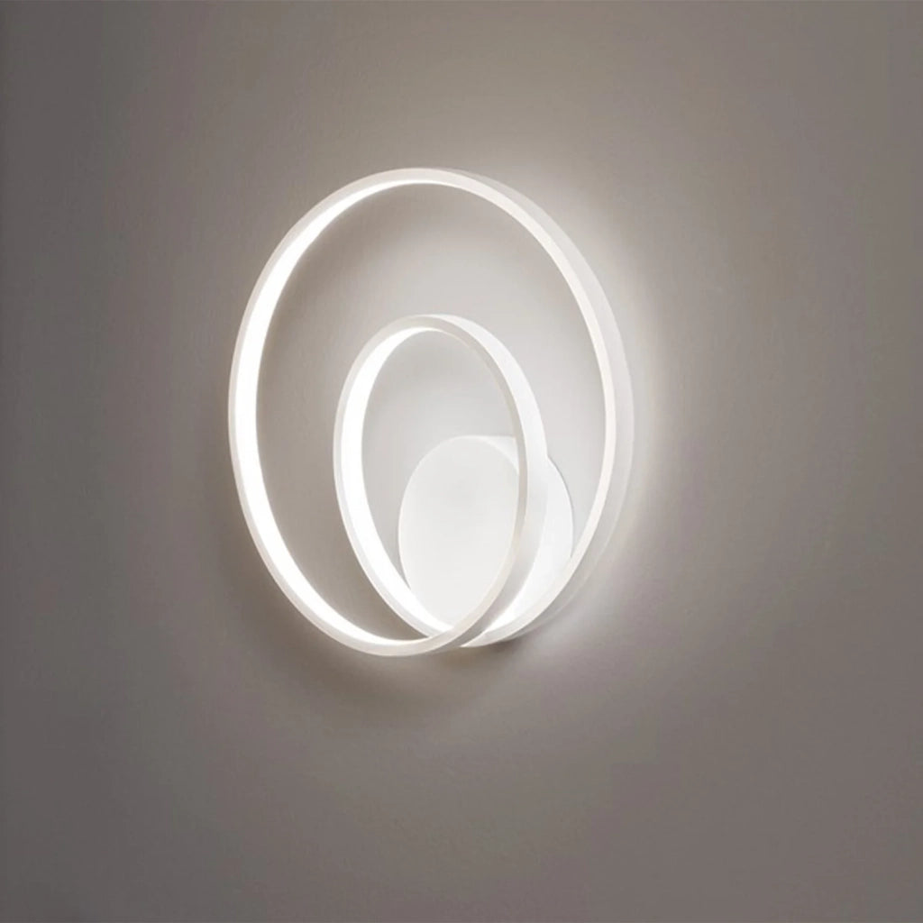 Applique Moderna Ritmo Metallo Bianco Led 28W Dimmerabile Ip20