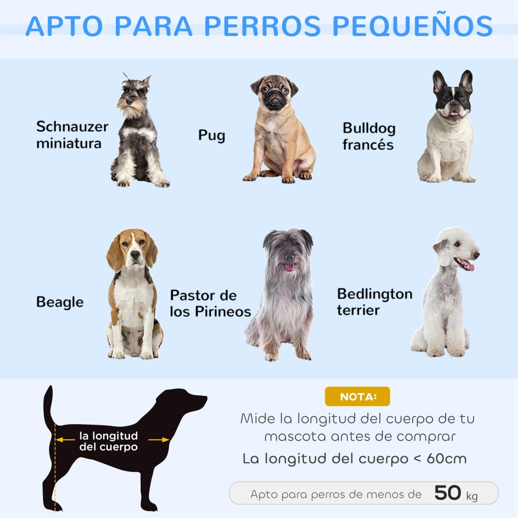 Divano per cani piccoli ¨C zephmum ¨C blu 86x55x33