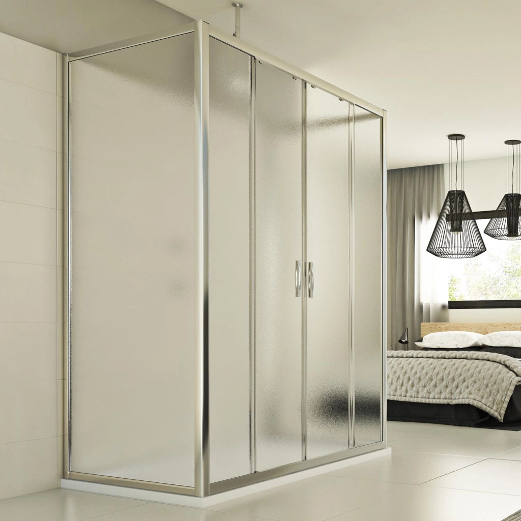 Box Doccia 3 lati 75x150x75 CM H198 stampato C mod. Young Trio 2 Ante