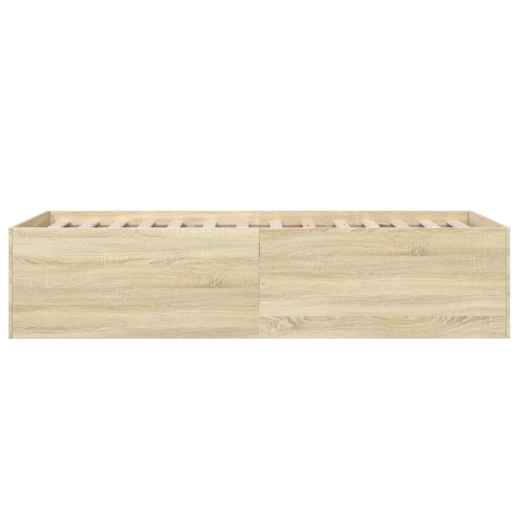 Struttura letto a pavimento Rovere Sonoma 80 x 200 cm 3429534