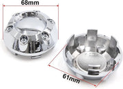 Set di protezione per pneumatici auto - 4 pezzi - 68 mm di diametro - Protezione del cerchione - Con 6 clip