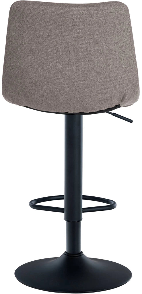 Set di 2 sgabelli da bar Jerry Fabric grigio,nero