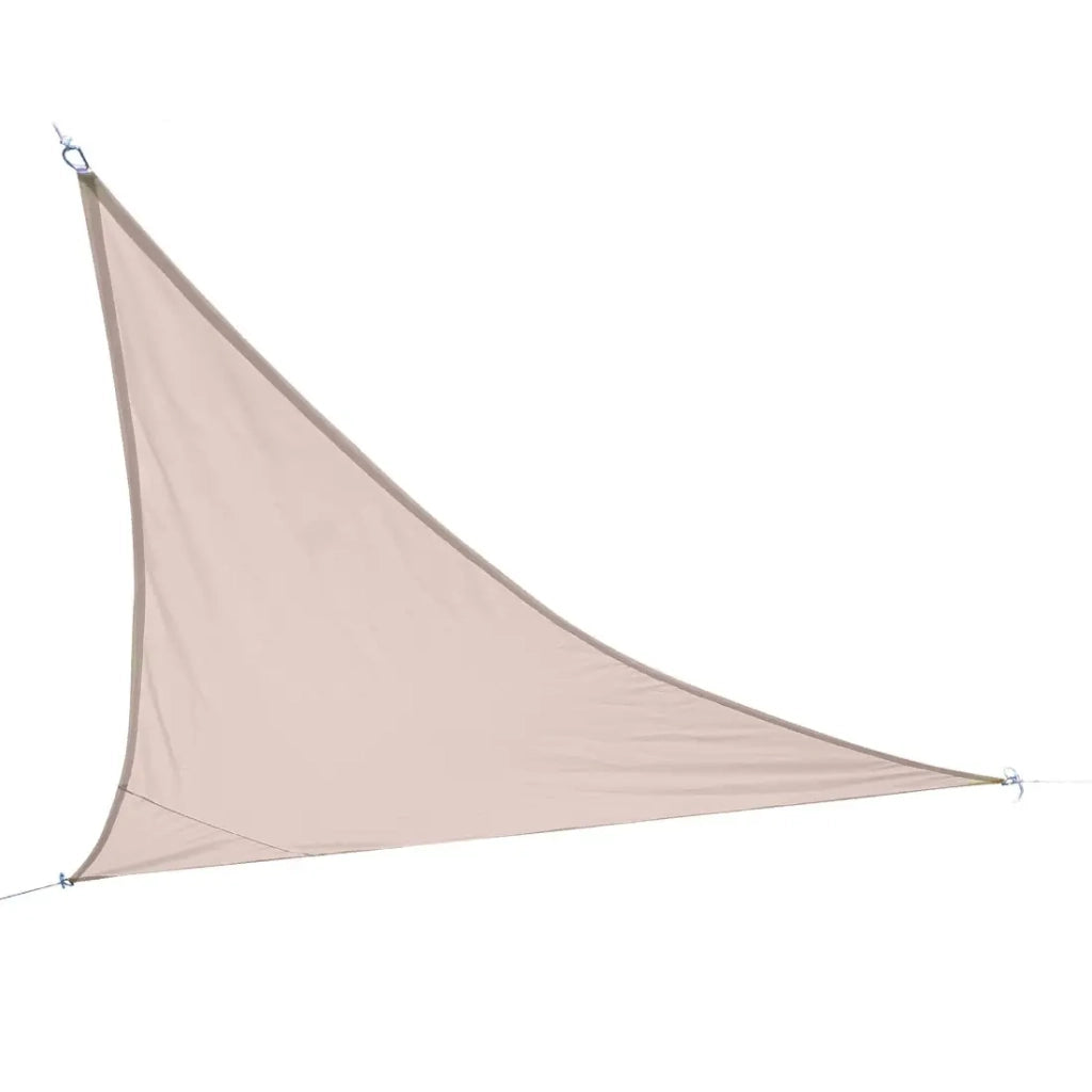 Vela ombreggiante triangolare beige – Dimensioni 360x360x360 cm in poliestere 160g/m²