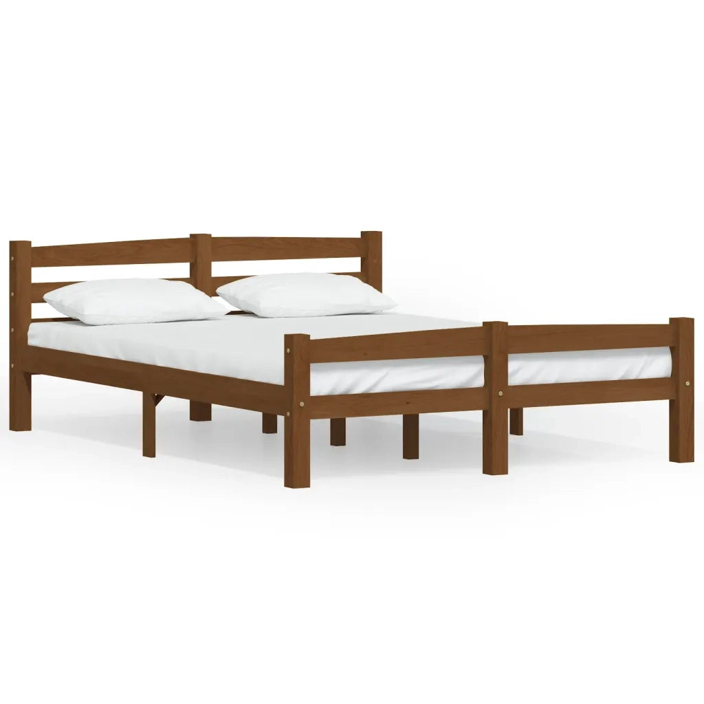 Giroletto senza Materaso Ambrato in Legno di Pino 140x200 cm 322078