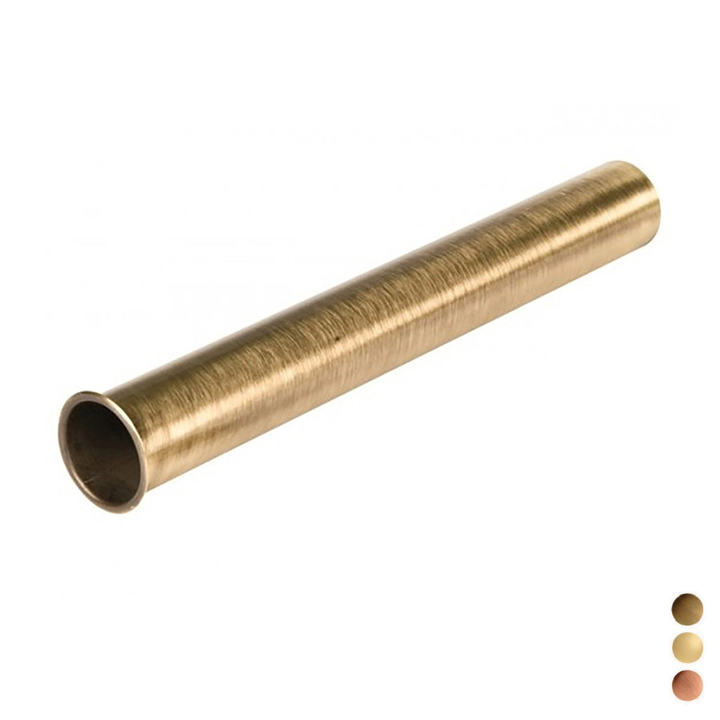CANOTTO IN OTTONE CON FLANGIA- D. 26x300 Bronzato/Flangia 1- DEBOR- pezzi 1