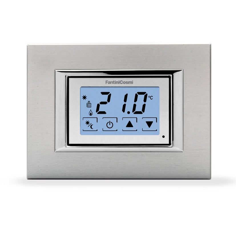 Termostato elettronico touchscreen da incasso Fantini Cosmi CH123TS con cover colorate