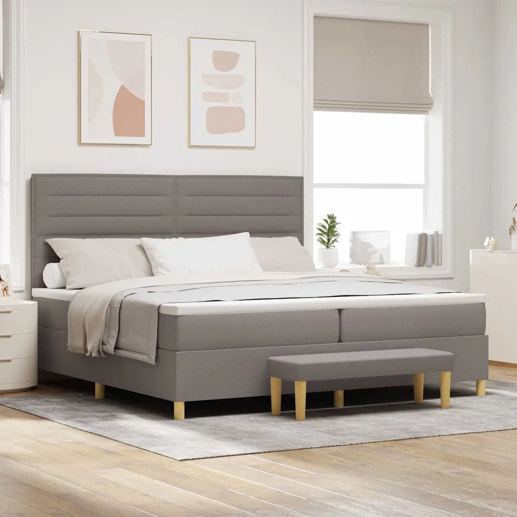 Letto a molle con materasso Talpa 200 x 200 cm Tessuto 3344251