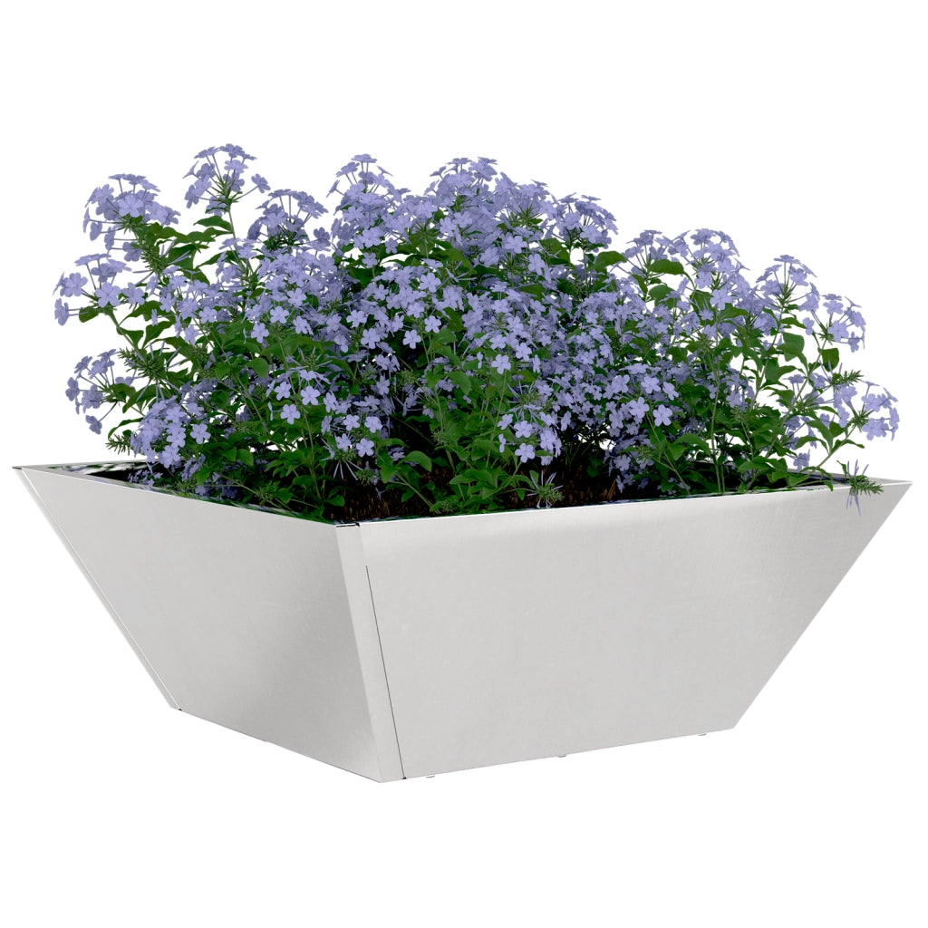 Vaso in Metallo Acciaio Inossidabile 40 x 40 x 15 cm