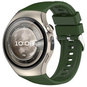 Cinturino per orologio Huawei Watch 5 in silicone morbido, verde militare