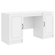 Scrivania Bianco Lucido 142,5 x 50 x 75 cm Legno ingegnerizzato