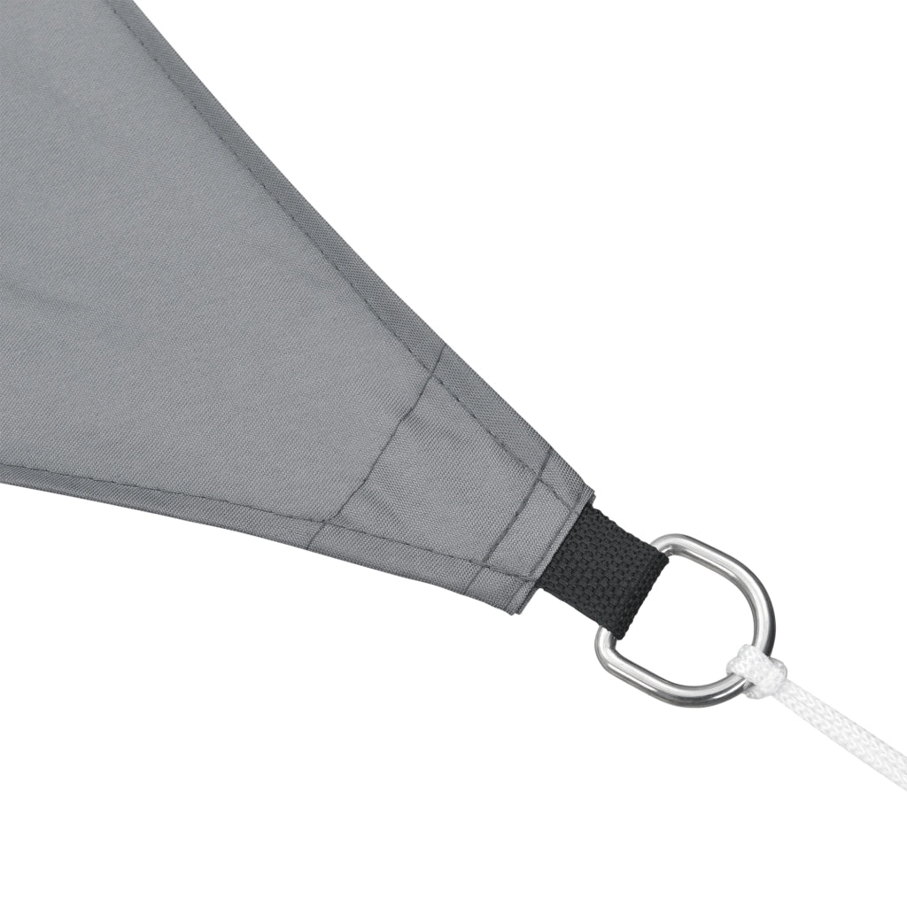 [en.casa] Tenda a Vela Parasole Oscurante Protezione Raggi UV e Vento Impermeabile Triangolare 5m x 5m x 5m Grigio Scuro
