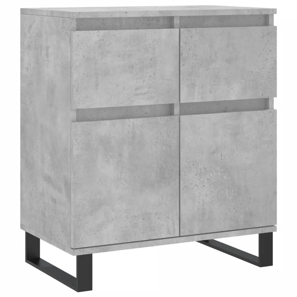 Credenza | Madia | Buffet da pranzo | Armadio da pranzo Grigio Cemento 60x35x70 cm in Legno Multistrato