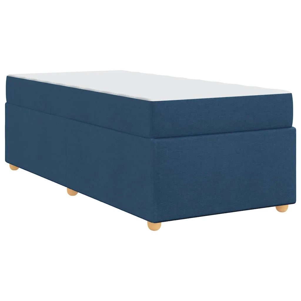 Struttura del letto con materasso Blu 100 x 200 cm Tessuto