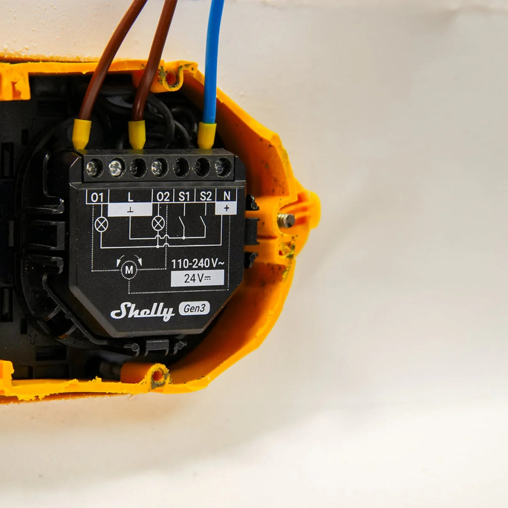Shelly 2PM Gen3 - Relè Smart Wi-Fi con Misurazione Consumi - Confezione da 2 Pezzi