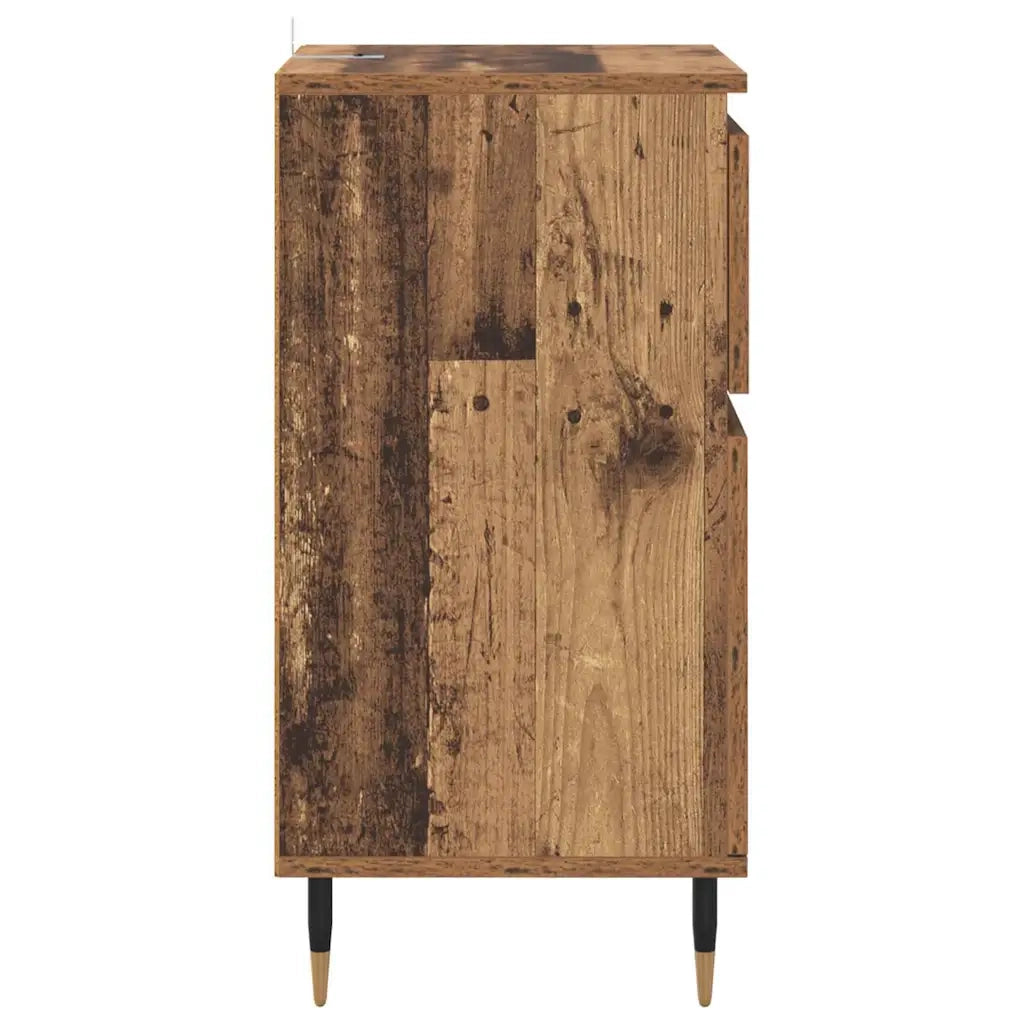 Credenza con Cassetto-Buffet-Armadio da cucina Legno vecchio 40 x 35 x 70 cm 161768