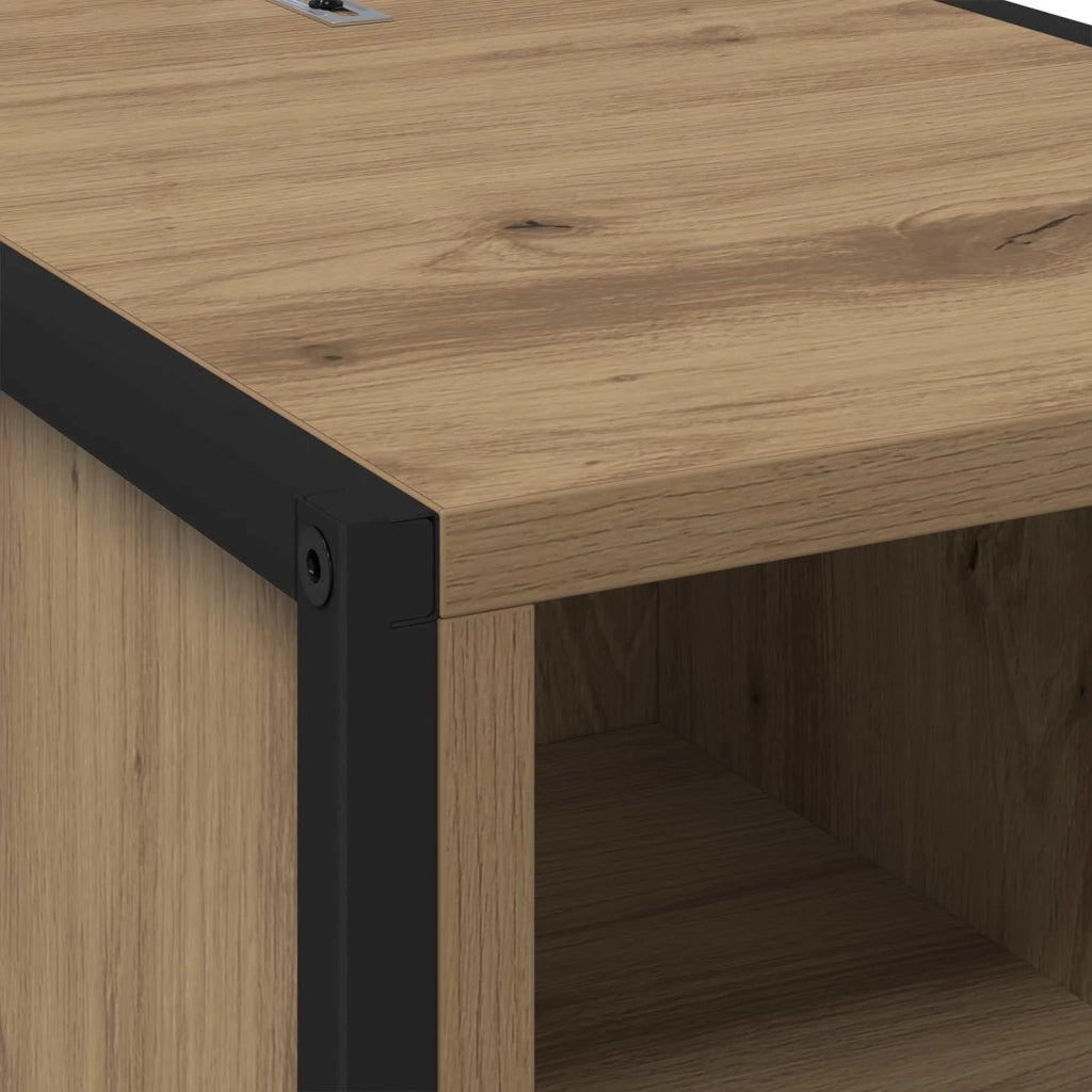 Comodino-Tavolino da notte Rovere Artigianale 39,5 x 30 x 50 cm Legno multistrato 988307