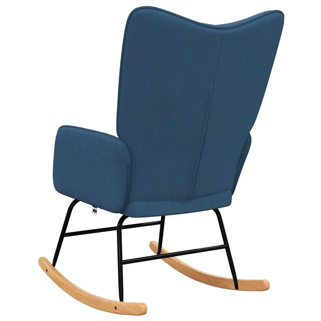 Sedia a Dondolo Blu in Tessuto CFW6705392