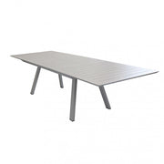 Tavolo Zante Allungabile 200/300x110x75 h cm in Alluminio Tortora