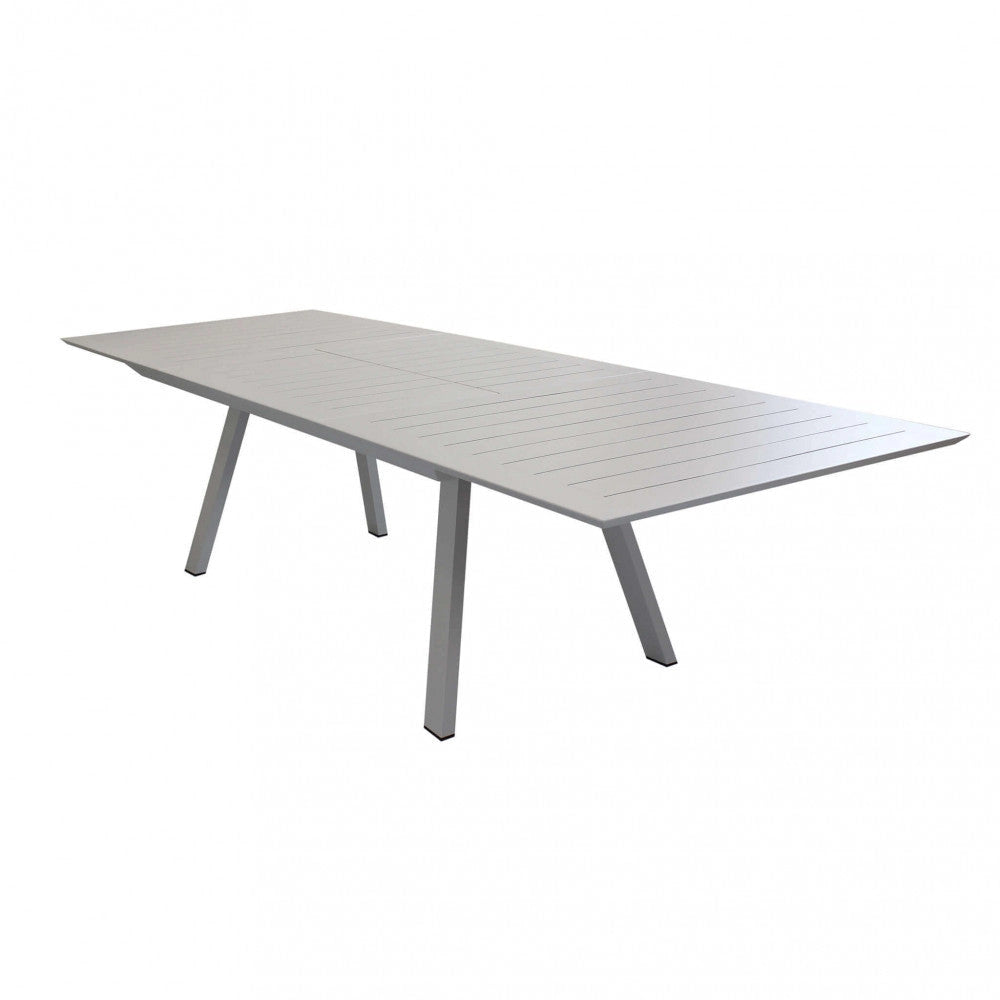 Tavolo Zante Allungabile 200/300x110x75 h cm in Alluminio Tortora