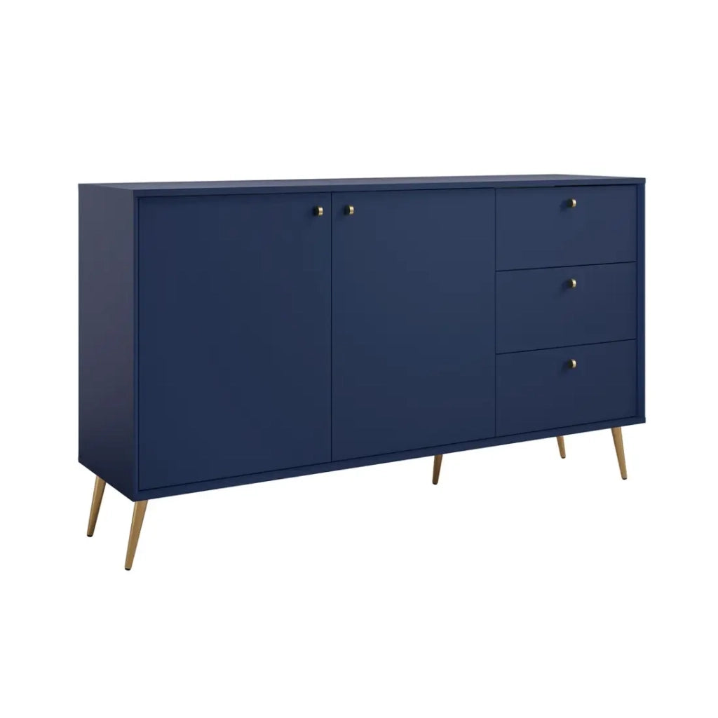 Set di mobili design AZURÉA – Sala da pranzo completa – Colore blu profondo